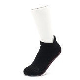 Load image into Gallery viewer, The Barre Code x Tavi Noir Black with Red Logo Sock